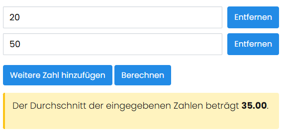 durchschnitt berechnen