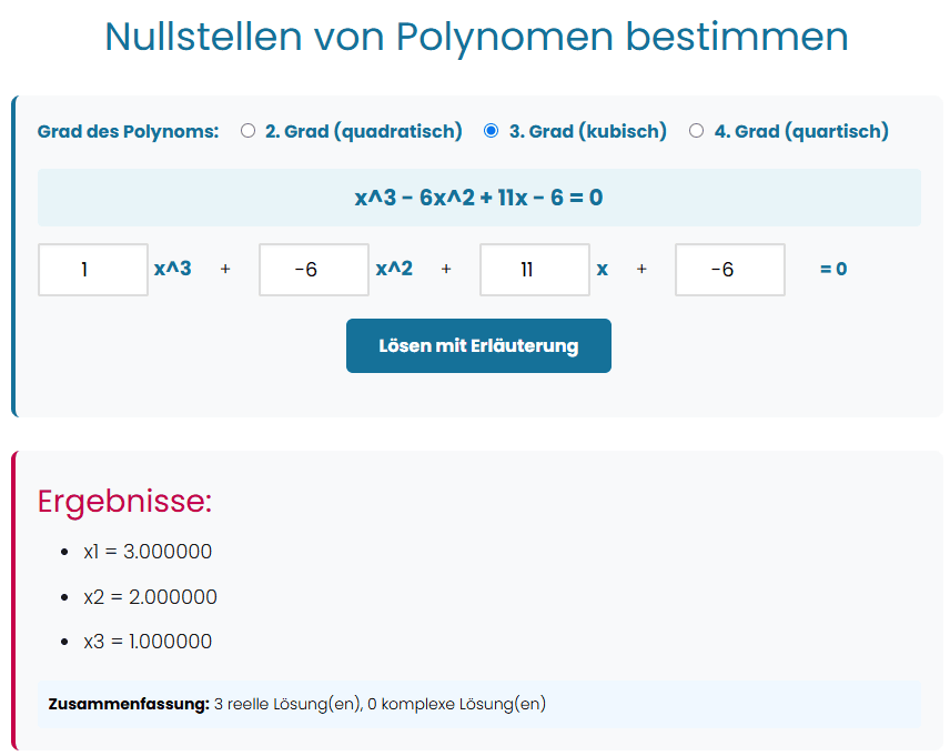 nullstelle berechnen