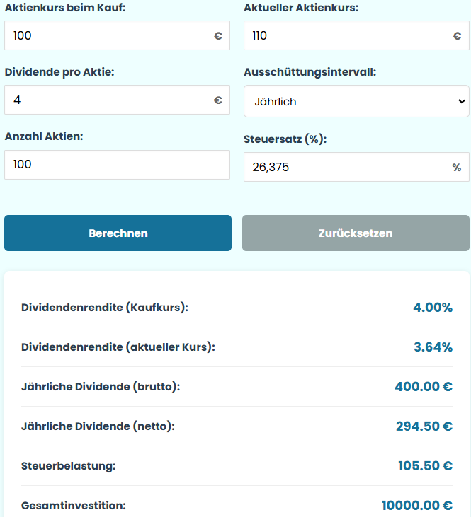 dividendenrechner